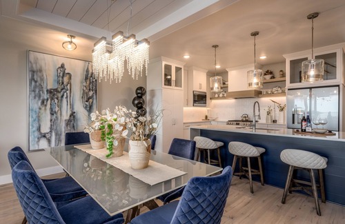 Sister Bay Condo | PRIME LOCATION! Professionally designed amenities boasting a picturesque view