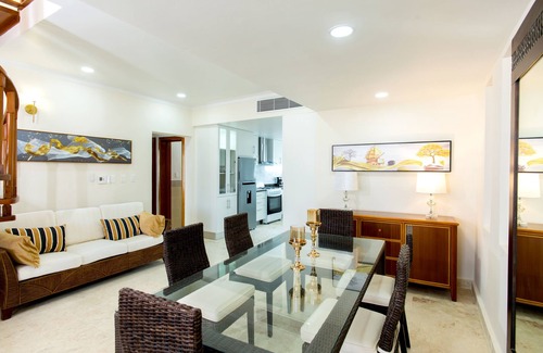 El Cortecito Apartment | Pristine Beach with Crystal-clear water for your getaway. 4BR, Pool, Rooftop.