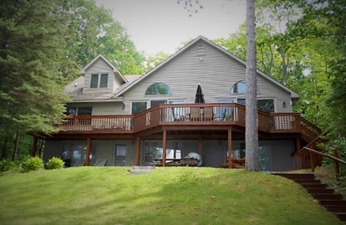 Mancelona House | Pristine Waterfront Vacation Home On Desirable All-Sports Big Twin Lake