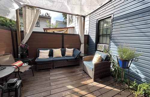 West Side Apartment | Private 1BR with Patio, Full Kitchen, Easy Access to Manhattan