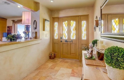 Enterprise House | Private 3/4 acre Custom Home Heated Pool/Spa & Waterfall-Close to Strip!