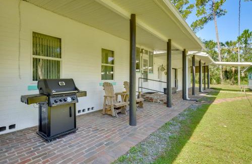 Bunnell House | Private 3-Acre Retreat with Game Room in Bunnell!