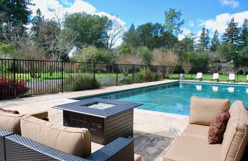 Napa House | Private and Spacious Napa Home with Pool and Vineyard Views on 1.3 Acres