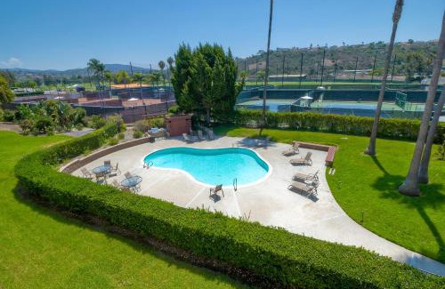 Carlsbad Apartment | Private Balcony Overlooking Pool - Gated Parking