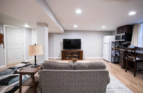 Westland Apartment | Private Basement Gem with Fast Wi-Fi in Westland!