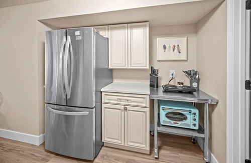 St. Charles Apartment | Private Basement Retreat with Hot Tub
