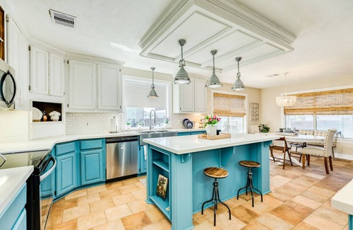 Terramar Beach House | Private Canal Home w/Boat Dock, Slip, 2 Living Areas - Fish from the Deck!