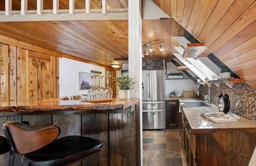 Sedro-Woolley Ski Chalet | Private Cozy Creekside PNW Chalet w/ Wood Stove!