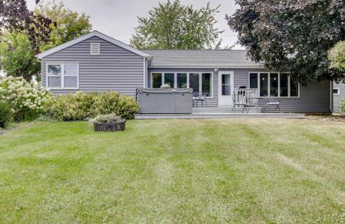 Fond du Lac House | Private Dock and Yard Tranquil Lake Winnebago Home