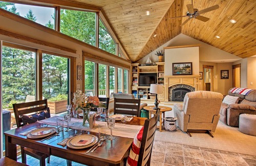 Solon Springs Cabin | Private Family Retreat on Middle Eau Claire Lake!