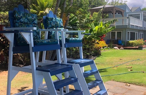 Kahana House | Private gated home with 300 Foot private beach front, beach toys and much more!