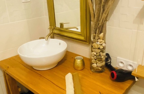 Beziers Bed & Breakfast | Private guest room with en-suite bathroom and separate patio entrance