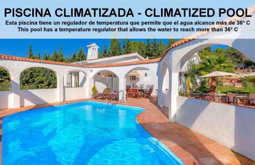 Frigiliana Villa | Private Heated Pool, Jacuzzi & 1225m2 garden in Villa Cipreses