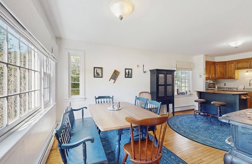 Waitsfield House | Private house w/seasonal mountain & meadow views, pond, balcony, porch, jacuzzi