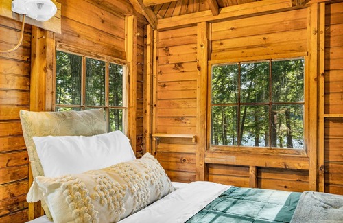 East Hancock Resort | Private Island for family adventure! Cozy cabins, boating, swimming, memories!