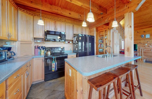 North Hero House | Private island getaway with beach access, lake views, wood stove, and WiFi