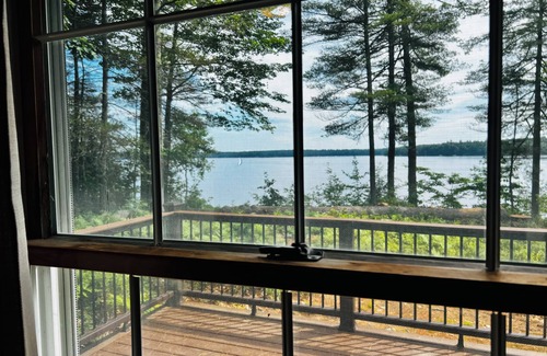 West Poland Cabin | Private Island Oasis On Thompson Lake Perfect For Getaways Or Family Vacations!