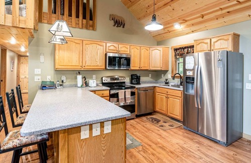 Alpine Lake Cabin | Private Lake Cabin w Deck/Grill, Fire Pit, WiFi!