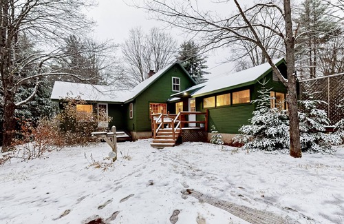 Northfield House | Private & peaceful dog-friendly mountain retreat with porch, fireplace, & W/D