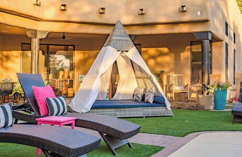 Central Scottsdale House | Private Pickleball Court Mountain Views Oasis