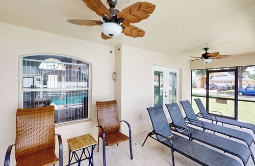 Orange Tree House | Private pool home with attached spa, screened lanai, & on-site tennis/pickleball