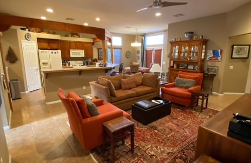 La Quinta Cove House | Private Southwest Pool Home On Quiet Street with Mountain Views and EV Charger