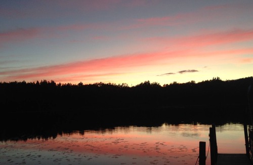 Mayfield Cabin | Private spacious lakefront lodge on 180 acres.
