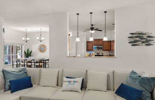 Navarre House | Private spacious resort, jumbo heated salt water pool/spa, game room, office