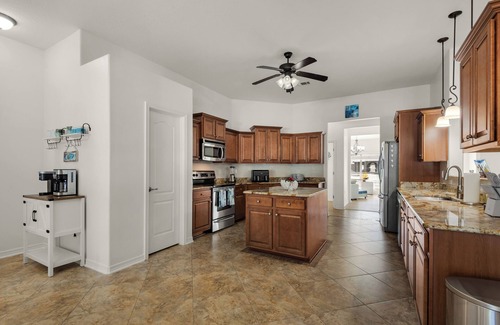 Navarre House | Private spacious resort, jumbo heated salt water pool/spa, game room, office