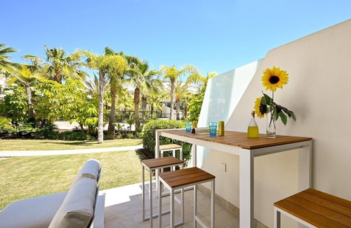 La Cala de Mijas House | Private splash pool on roof terrace. Barbecue. Walking distance beach & La Cala.