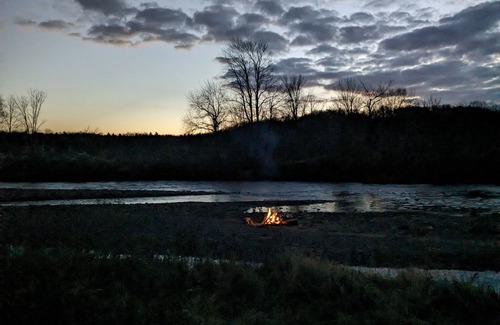 Osceola RV Rental | Private tent camping along the Salmon River on 165-acre Farm.
