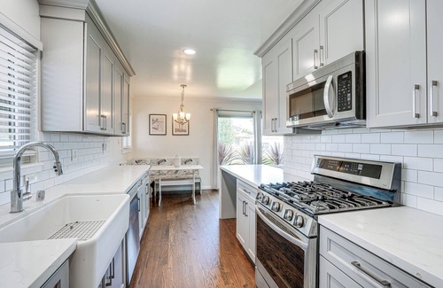 Hayward House | Private Zen Garden + Fireplace: Chic Hayward Oasis