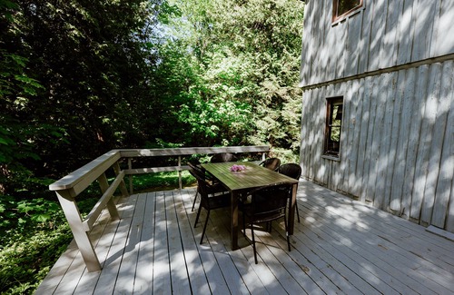 Lake Leelanau Cottage | Quaint cottage ON Lake Leelanau! Dock, deck, fire pit, large lawn!