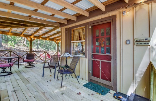 Sautee Nacoochee Cabin | Quaint Country Cottage w/Wood Stove, Furnished Porch, Firepit, Free WiFi