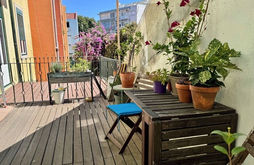 Santo Condestavel Apartment | Quiet 2 BD with Terrace in Campo de Ourique