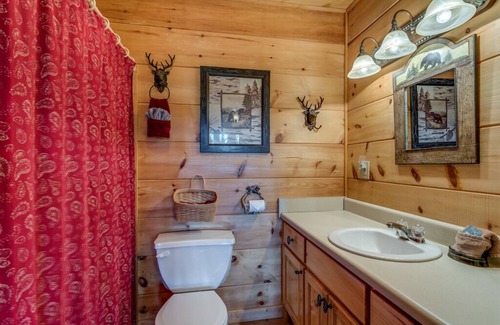 Morganton Cabin | Quiet and Quaint Wooded Retreat with Outdoor Fireplace