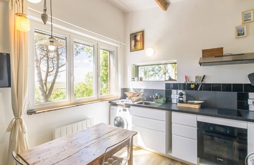 Tourville-sur-Sienne Apartment | Quiet apartment with private terrace, parking, and WiFi