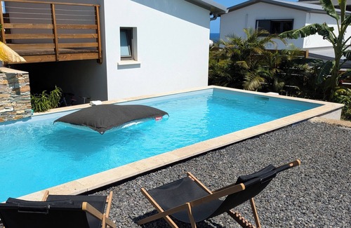 Grand Bois Apartment | Quiet Bungalow - Swimming Pool, Air Conditioning, Close to Sea and CHU