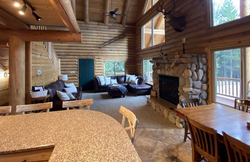 Island Park Cabin | Quiet Cabin in the Woods, Near Yellowstone, Sleeps 12.