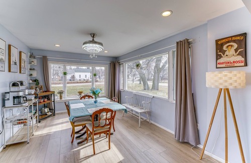 Manistee House | Quiet Manistee Home w/Patio < 1 Mi to Beaches!