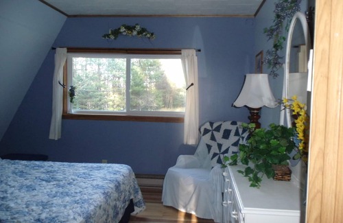 Mountain House | Quiet Pine Getaway, small lake behind, near ATV/Snowmobile trails