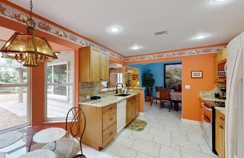 Sebastian Highlands House | Quiet tropical haven with children's items, covered patio, grill, smart TV, & AC