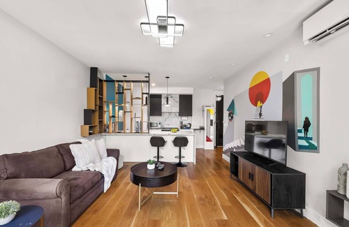 Bedford-Stuyvesant Condo | Quincy Place by Rove | Patio & Shared Courtyard
