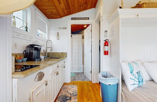 West Yarmouth Apartment | Quintessential coastal studio with beach access, BBQ area, patio, & water views