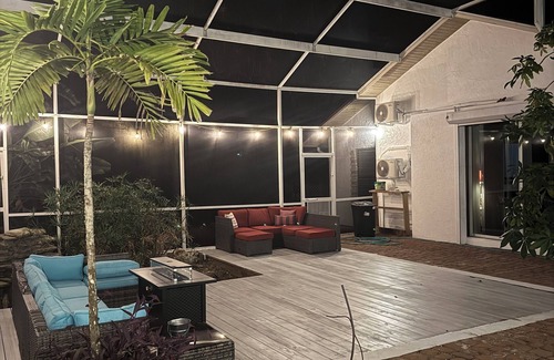 Rural Estates House | Quite rural 3 bedroom 2 bathroom home with pool & lanai, fenced with gates