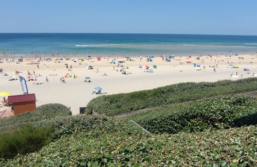 Biscarrosse Plage Apartment | Résidence Palombaggia T2 south-facing terrace side ocean view