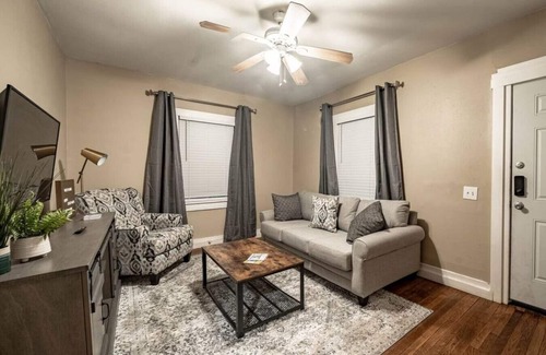North Overton House | Raider On Main - 2BR/1BA - Pet Friendly