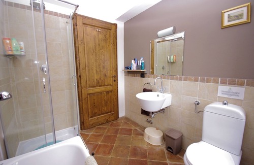 Pierantonio Apartment | Rancale-Beautiful and Imposing Stone Farmhouse with Pool in Quiet Valley Setting