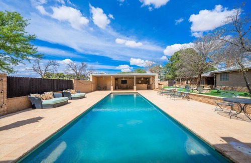 Midland House | Ranch Oasis on 3 Acres w/Pool, Outdoor Kitchen, RV Parking, Sauna, Gym & More!