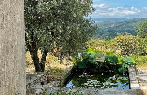 Digne-les-Bains House | Rare Brutalist Architectural artist's retreat estate with pool, gardens, views.